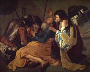 圣彼得的解放 作者 亨德里克·特布鲁根 (Hendrick Terbrugghen) 的追随者