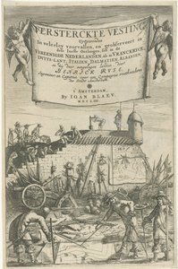 亨利希-鲁斯，《Versterckte Vesting》扉页，1654 年 作者 约翰内斯·威廉森·布劳