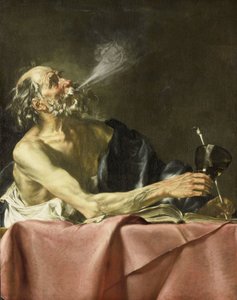 吸烟者的短暂寓意 作者 Jusepe de Ribera（拒绝归属）