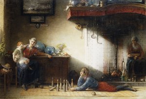 吃喝玩乐游戏，1872年 作者 亨德里厄斯·雅各布斯汉堡斯