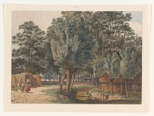 位于德比尔特 (De Bilt) 附近的胡德林格 (Houdringe) 庄园 作者 亨德里克·亚伯拉罕·克林克哈默