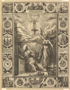 Ave Maria，来自基督生活的寓言场景，来自基督教和亵渎寓言。 作者 亨德里克·古尔齐乌斯（Hendrik Goltzius）