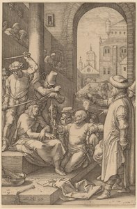 基督戴着荆棘的冠冕 作者 亨德里克·古尔齐乌斯（Hendrik Goltzius）