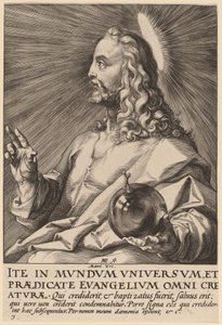 作为救世主的基督 作者 亨德里克·古尔齐乌斯（Hendrik Goltzius）