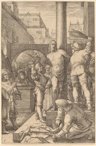对基督的鞭打 作者 亨德里克·古尔齐乌斯（Hendrik Goltzius）