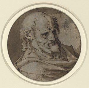 传教士的头 作者 亨德里克·古尔齐乌斯（Hendrik Goltzius）