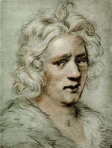 一名年轻男子的头部研究 作者 亨德里克·古尔齐乌斯（Hendrik Goltzius）