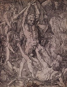 海格力斯和卡库斯 作者 亨德里克·古尔齐乌斯（Hendrik Goltzius）