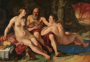 罗得和他的女儿们，1616年