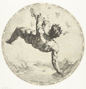 Phaethon，1588 作者 亨德里克·古尔齐乌斯（Hendrik Goltzius）
