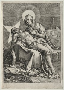 圣母怜子图（1596）。 作者 亨德里克·古尔齐乌斯（Hendrik Goltzius）