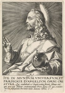 救世主蒙迪，约1589年（版画） 作者 亨德里克·古尔齐乌斯（Hendrik Goltzius）