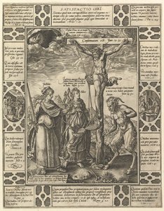 来自基督教信仰寓言的克里斯蒂安·克里斯蒂（Christis），基督教徒和亵渎阿列戈的亵渎.... 作者 亨德里克·古尔齐乌斯（Hendrik Goltzius）