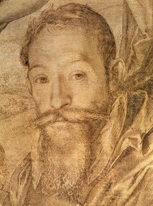 自画像，细节来自Bacchus，Venus和Ceres，c.1606（钢笔和棕色墨水）（见73740）