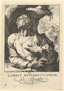 约瑟夫（St. Jude Thaddaeus），来自基督，使徒和圣保罗，以及信条。 1589。 作者 亨德里克·古尔齐乌斯（Hendrik Goltzius）