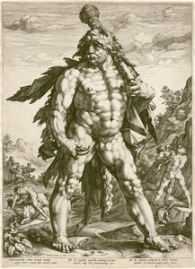 伟大的赫拉克勒斯 作者 亨德里克·古尔齐乌斯（Hendrik Goltzius）