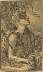 年轻的施洗者圣约翰 作者 亨德里克·古尔齐乌斯（Hendrik Goltzius）