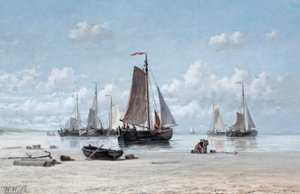 Fishing vessels on the beach, Zandvoort (oil on canvas)   1418021   zh       chinese Successfully Translated  Original: Nocera grape by A. Kreyder Translat: Nocera grape by A. Kreyder 1414917 zh chinese Successfully Translated Original: A series of sketche 作者 亨里克·胡尔克