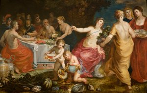 Achelous的节日，1610-1615。 作者 亨德里克·巴伦·范