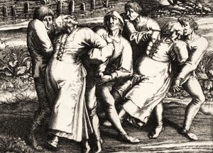 跳舞瘟疫，斯特拉斯堡，阿尔萨斯。 1518