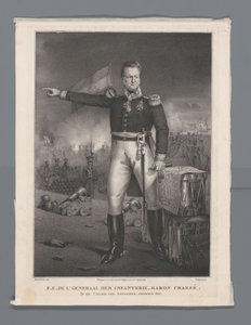 步兵中将沙塞男爵阁下。安特卫普城堡，1832 年 12 月（标题见实物） 作者 Desguerrois and Co.