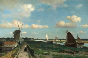 Trekvliet，1870年 作者 亨德里克·约翰内斯·魏森布鲁赫