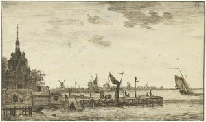 鹿特丹 Oude Hooft 的海港景观 作者 亨利克·科贝尔