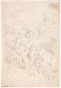 圣乔治与龙搏斗 作者 卡洛·马拉蒂（Carlo Maratti）