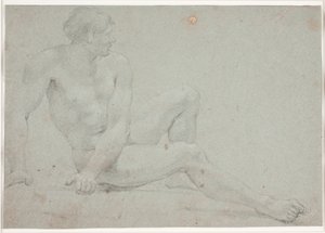 男模工作室，坐姿
