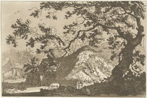 Landschap met twee boerderijen
为学习风景画的人计算的十二种设计（丛书名） 作者 蒂莫西·谢尔德雷克