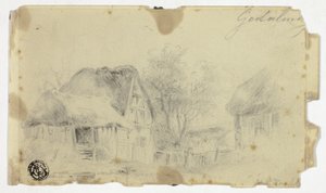 茅草屋 作者 亨德里克·彼得·科克科克（Hendrik Pieter Koekkoek）