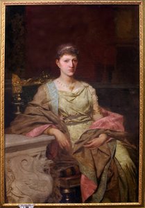 Tyszkiewicz 伯爵夫人肖像（？）亨利克-西米拉兹基（Henryk Siemiradzki，1843-1902 年）的画作，布面油画 作者 亨里克·谢米拉兹基
