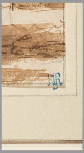 素描，运河上的小镇，1750-70 年 作者 亨德里克·斯皮尔曼