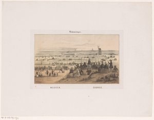 1846 年 8 月 3 日在斯海弗宁根举行的比赛。 赛车，课程（物体上的标题） 斯海弗宁根的记忆（系列标题） 作者 亨德里克·威廉姆斯最后