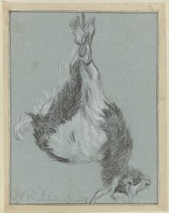 山羊 作者 Hendrik Willem Schweickhardt（艺术家签名）