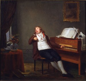 钢琴家兼作曲家约翰-拉迪斯劳斯-杜塞克（1760-1812 年）肖像，亨利-皮埃尔-丹卢（1753-1809 年）作。布面油画