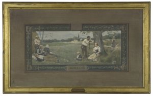 第 14 区市政厅婚姻大厅草图：产妇，1889 年（布面油画）