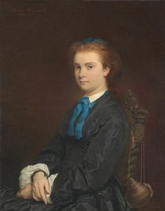 一个年轻女人的肖像，1863年。
