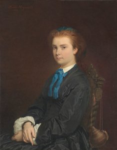 一位年轻女子的画像，1863年