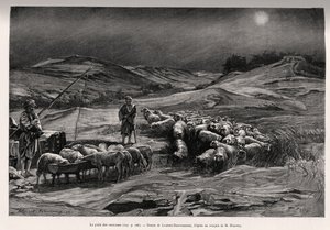 拖车很好。 由 Laurent Desrousseaux 雕刻以说明故事“A travers la Perse meridionale”，由 C.Babin 和 F.Houssay 于 1885 年在 Le tour du Monde 1892 中绘制，由 Edouard Charton（1807-1891）执导，巴黎阿歇特。