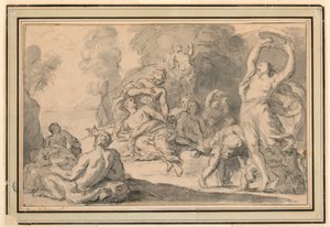 巴卡纳式的狂欢 作者 Henri Antoine de Favanne