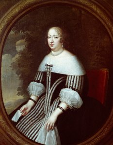 Portrait of Anne of Austria (1601-1666) regente in widow