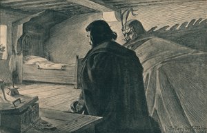 浮士德在玛格丽特的房间》，约1900年 作者 亨利·贝勒里·德斯方丹