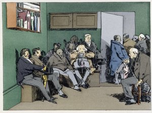 听证会的一天——亨利·蒙尼尔 (Henri Monnier) 的“行政道德” 作者 亨利·邦纳维特·蒙尼尔