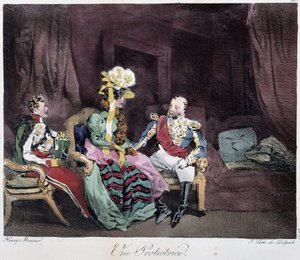 保护者 - 在 Henri Monnier 编的“Esquisses parisiennes”中。 德尔佩奇, 巴黎