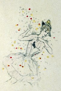 一个拿着纸屑的女人 作者 亨利·布特（Henri Boutet）