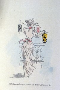 一个提着纸灯笼的女人 作者 亨利·布特（Henri Boutet）