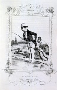 亨利-布泰描绘 "雨 "的插图，1895年（雕刻）。 作者 亨利·布特（Henri Boutet）