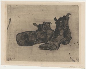 一双靴子 作者 Henri Charles Guérard（艺术家签名）