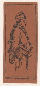 扫烟囱 作者 Henri Charles Guérard（艺术家签名）